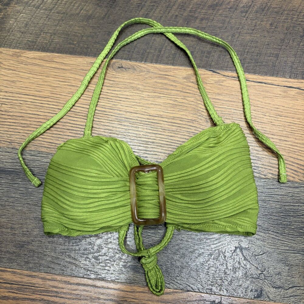 Cute Green Halter Bikini Top
